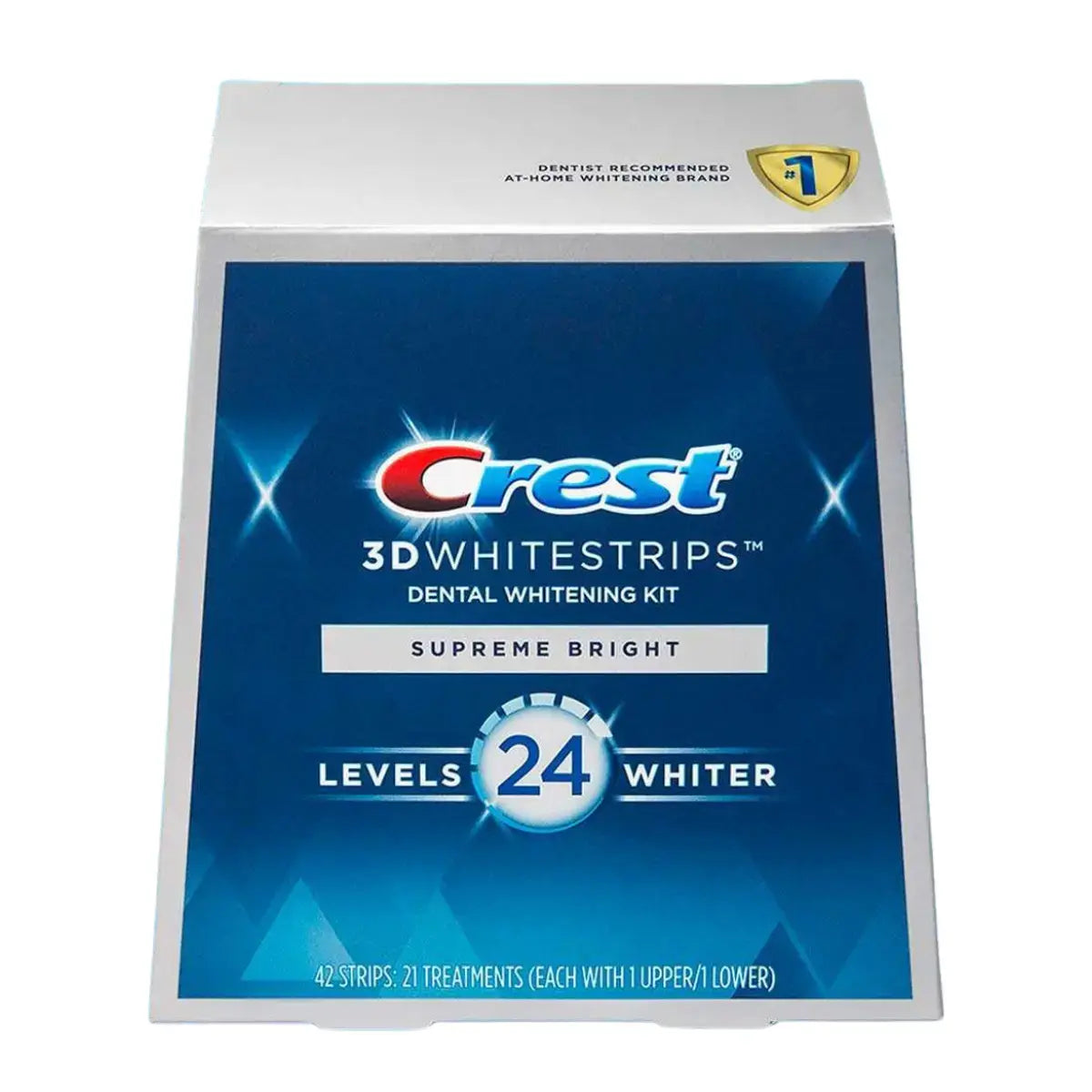 Bieliace Pásiky Crest 3D Supreme Bright 24 Levels Whiter Whitestrips