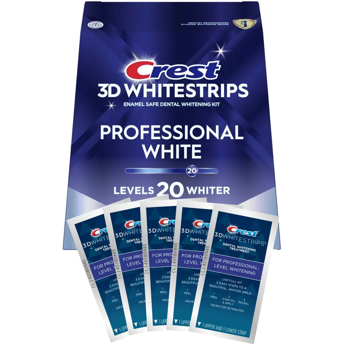Bieliace Pásiky Crest For Professional-Level Whitening