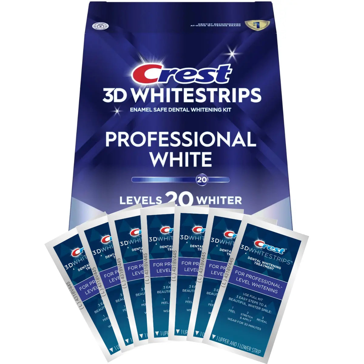 Bieliace Pásiky Crest For Professional-Level Whitening
