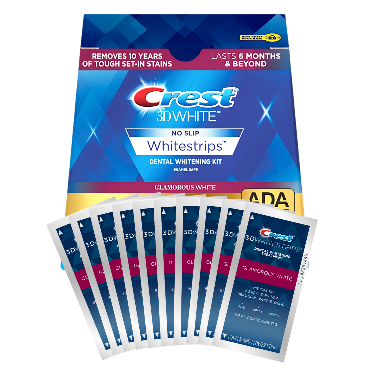 Bieliace Pásiky Crest Glamorous 3D White Whitestrips