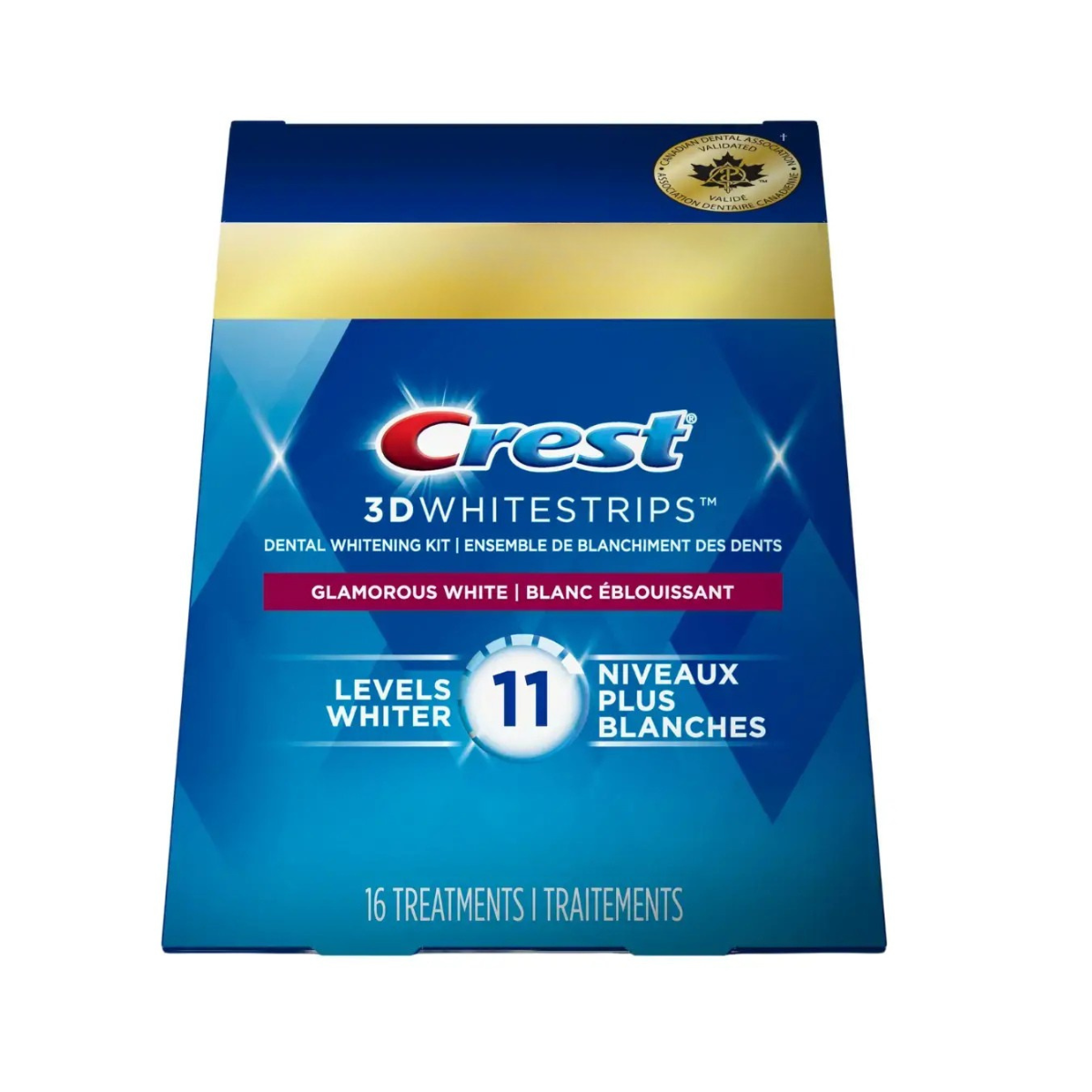 Bieliace Pásiky Crest Glamorous White 11 Levels Whiter Whitestrips