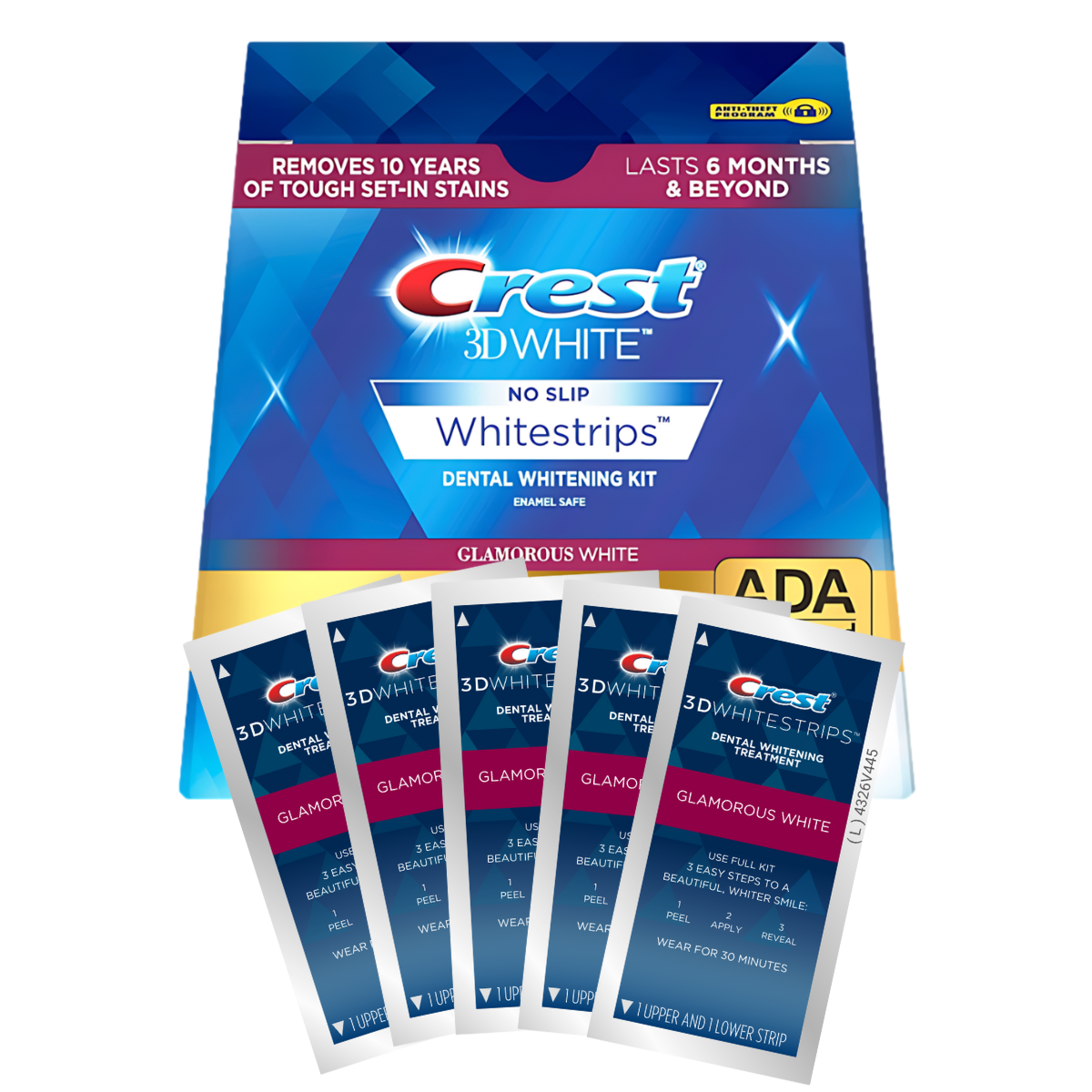 Bieliace Pásiky Crest Glamorous 3D White Whitestrips
