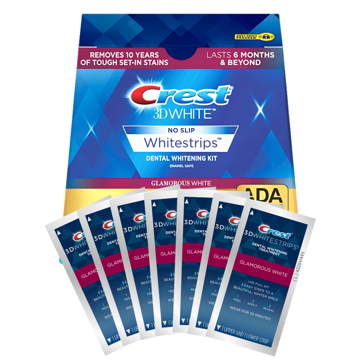 Bieliace Pásiky Crest Glamorous 3D White Whitestrips