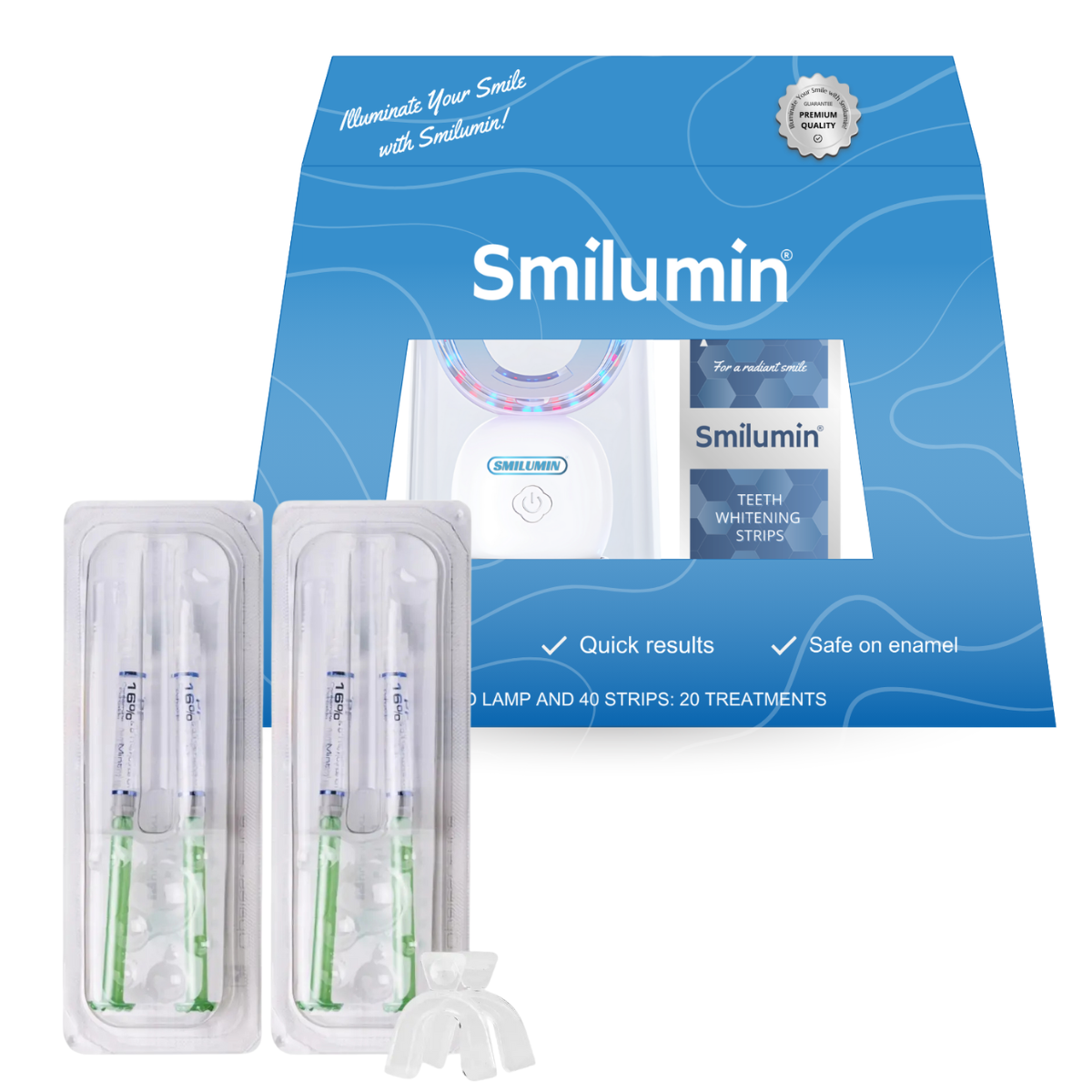 Smilumin + Opalescence 16% Mint – Sada na bielenie a starostlivosť o zuby