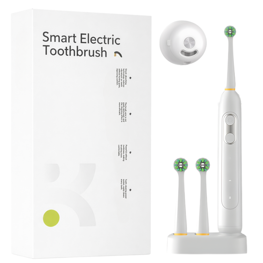 Elektrická zubná kefka biela + 2 hlavice + UV sterilizátor